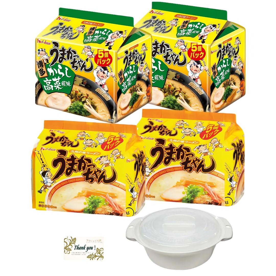Amazon.co.jp: ハウス食品 うまかっちゃん、からし高菜 5食パック × 各